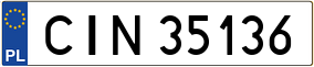 Truck License Plate
